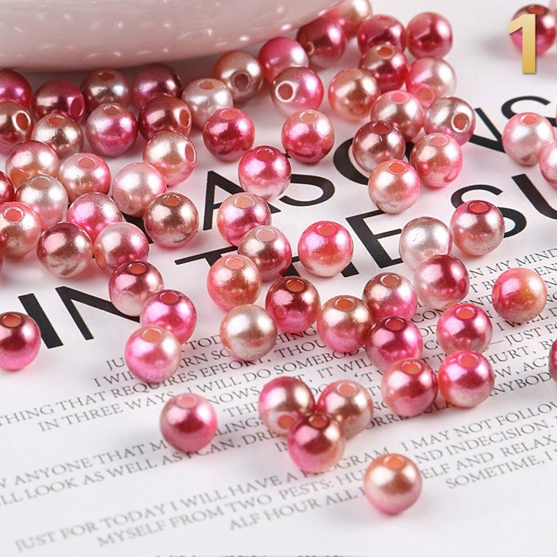 Gói 200 Hạt Ngọc Trai Giả Đường Kính 4mm Dùng Làm Trang Sức Thủ Công