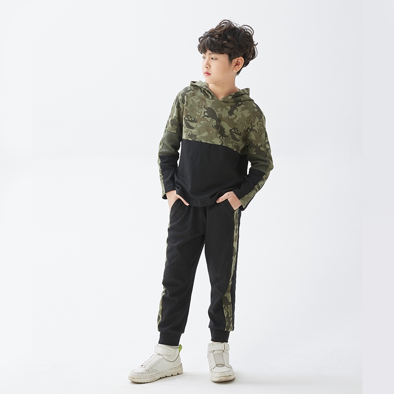Bộ quần áo dài tay JOOKYLI bé trai camo 93B0485