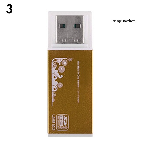 Đầu Đọc Thẻ Nhớ Usb 2.0 Tất Cả Trong 1 Cho Micro Sd Sdhc Tf M2 Mmc Ms Pro Duo