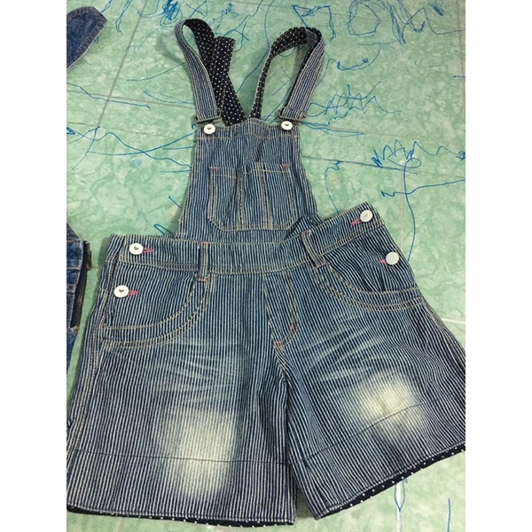 Quần yếm jean mềm cá tính 38-46kg