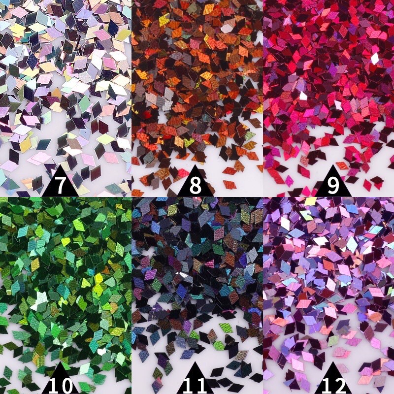 Sequin hình tứ giác-phụ kiện nail móng