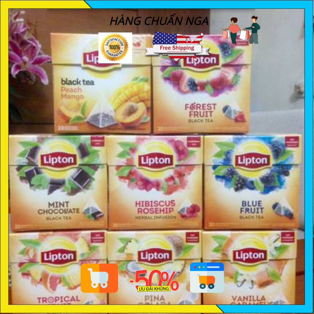 Trà lipton hoa quả các vị 🇷🇺FREESHIP🇷🇺Trà lip Nga mix các loại vị