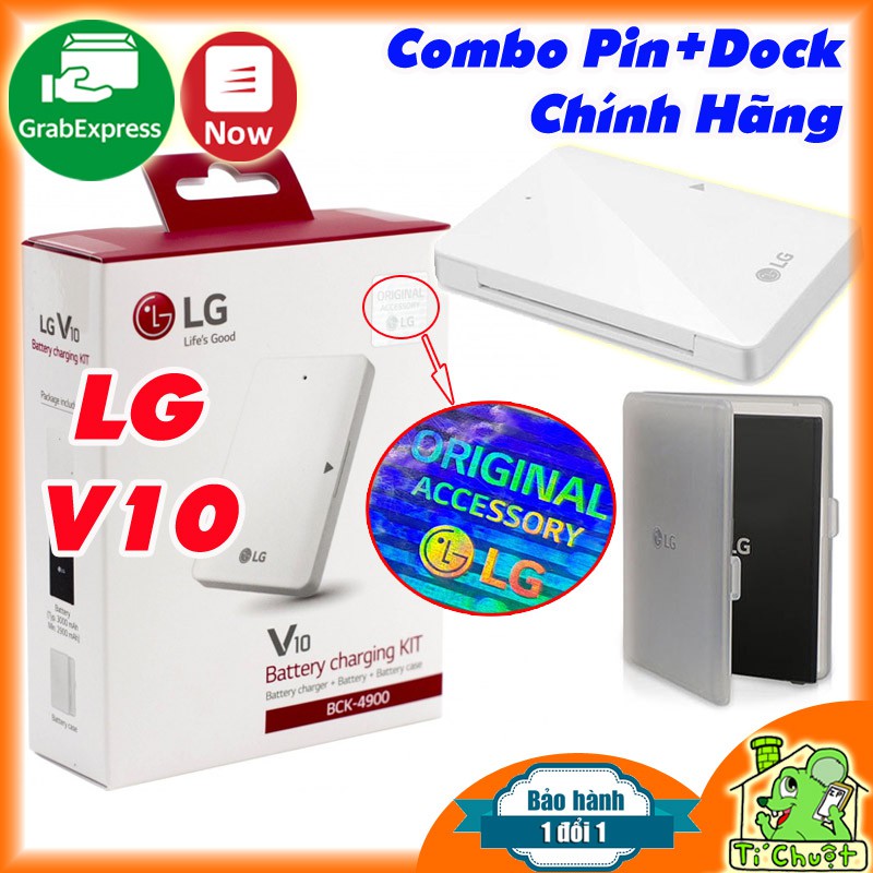 [Chính Hãng][Ảnh Thật] Combo Pin+Dock LG V10 BCK-4900 ZIN Battery Charging Kit