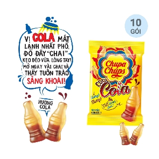 Kẹo Dẻo Chupa Chups Cola 24g combo 10 gói