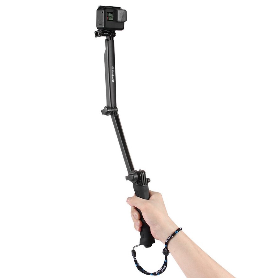 For Gopro Hero Accessories Puluz 3 Way Grip Arm Tripod Mount Selfie Stick