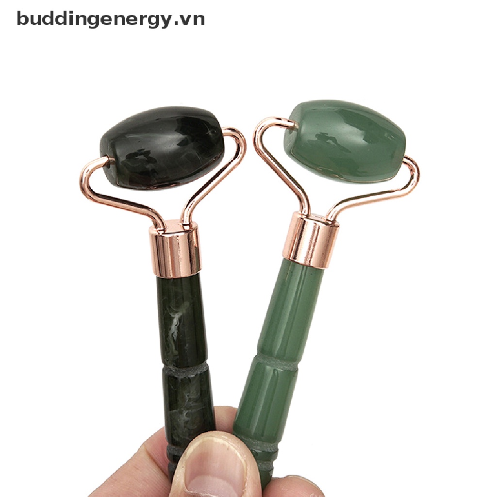 Cây lăn mát xa mặt một đầu đá ngọc bích chăm sóc da