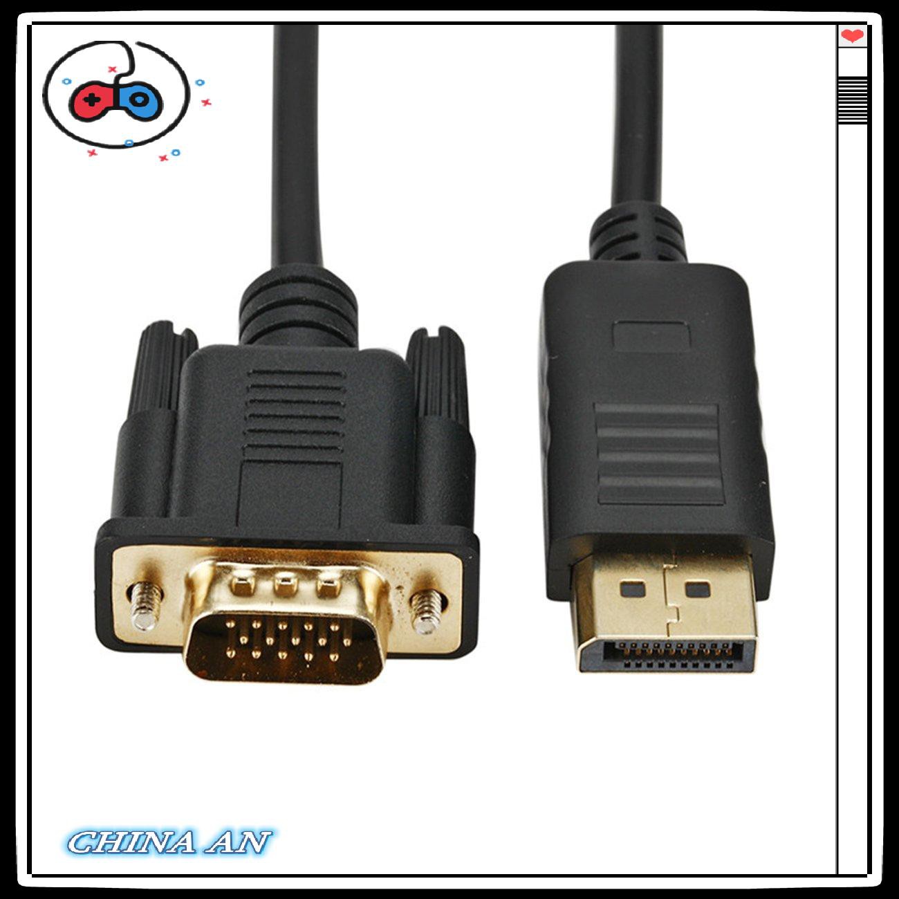 ⚡Hot sản phẩm/Displayport To Vga Converter Dp Male To Vga Cable Adapter 1080P Display Port