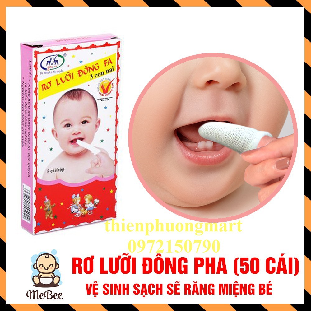 Rơ lưỡi Đông Fa cho Bé 50 cái - Đông Fa 3 Con Nai ( 10 hộp )