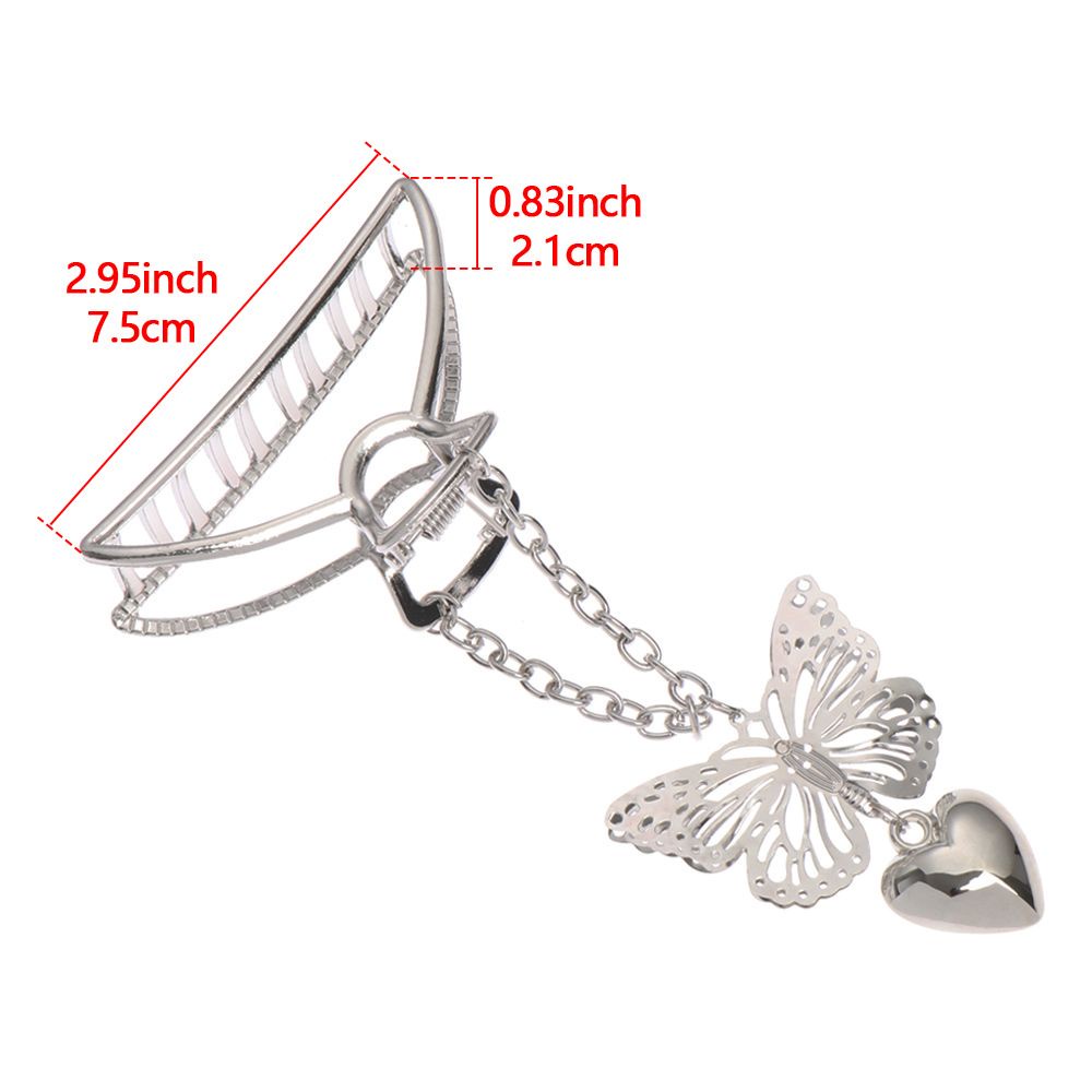 Kẹp Tóc Hình Bướm Bằng Kim Loại Phong Cách Hàn Quốc Mới Cho Nữ