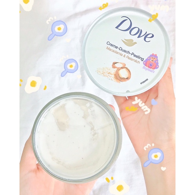 Tẩy tế bào chết body Dove Cream Dusch Peeling