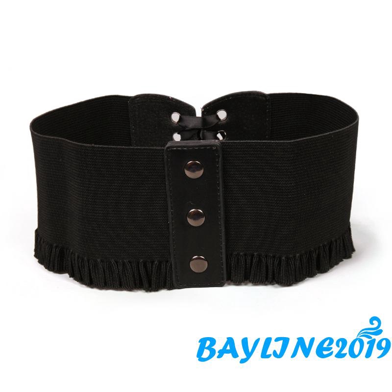 Đai lưng Corset màu đơn sắc phối dây tiện dụng cho nữ