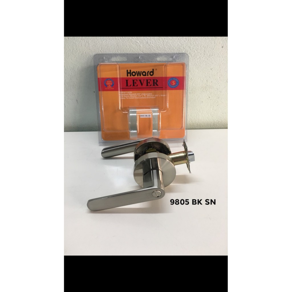 Khóa tròn gạt Howard inox màu trắng inox - BH 24 tháng