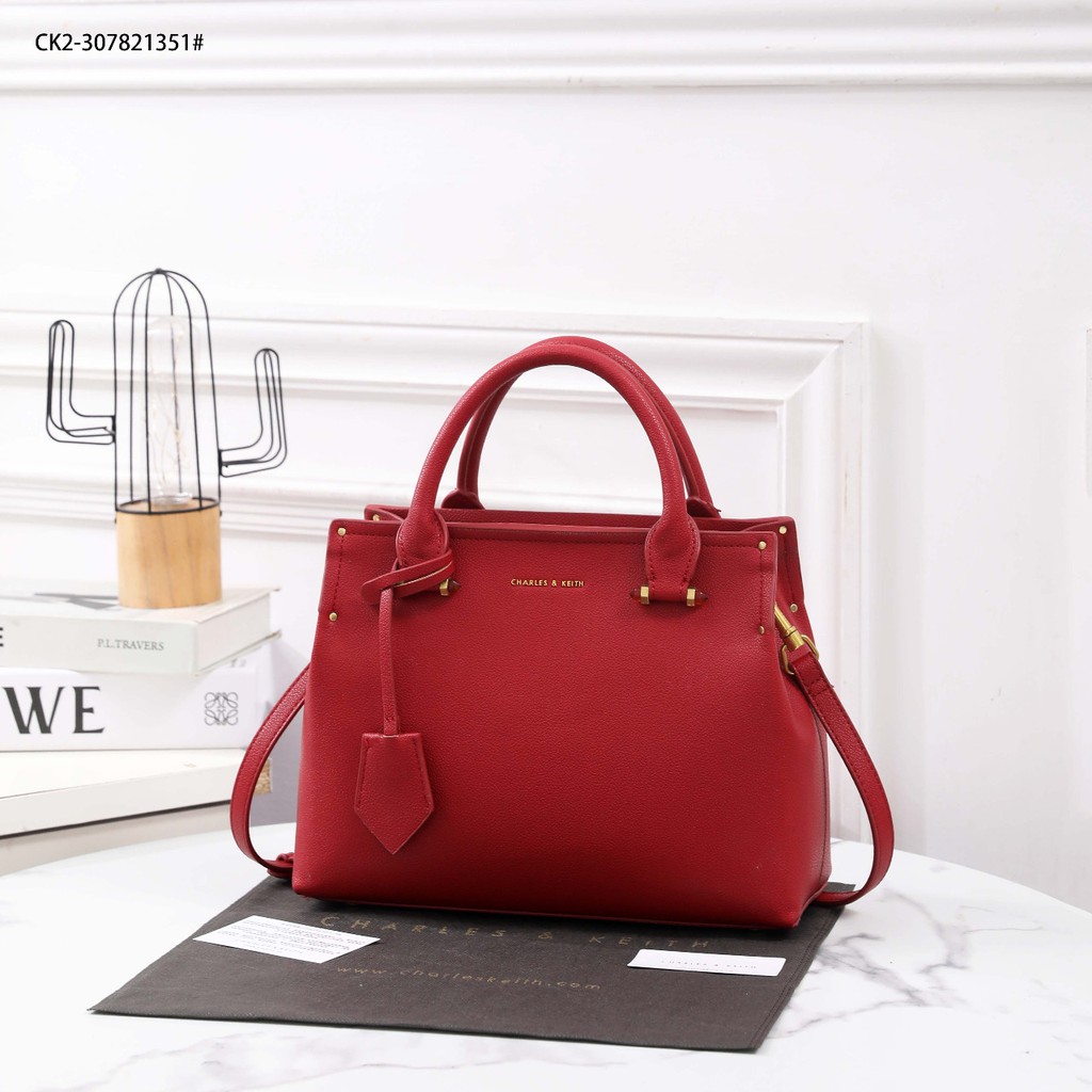 Túi Tote Charles And Keith Ck2-307821351 Có Quai Cầm Kép