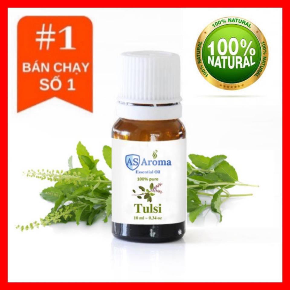 TINH DẦU HƯƠNG NHU GIẢM VIÊM NHIỄM, CHỮA CẢM LẠNH (Tulsi)-10ML-GIBI