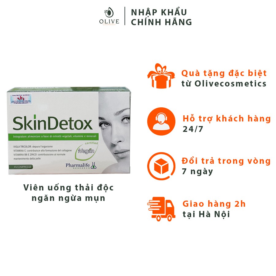 [CHÍNH HÃNG - FREESHIP] Viên uống thải độc và ngăn ngừa mụn Pharmalife SkinDetox