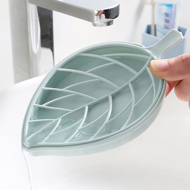 Khay Nhựa Đựng Xà Phòng Hình Chiếc Lá