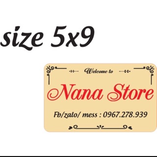 Bảng gỗ namecard, bảng gỗ decor shop