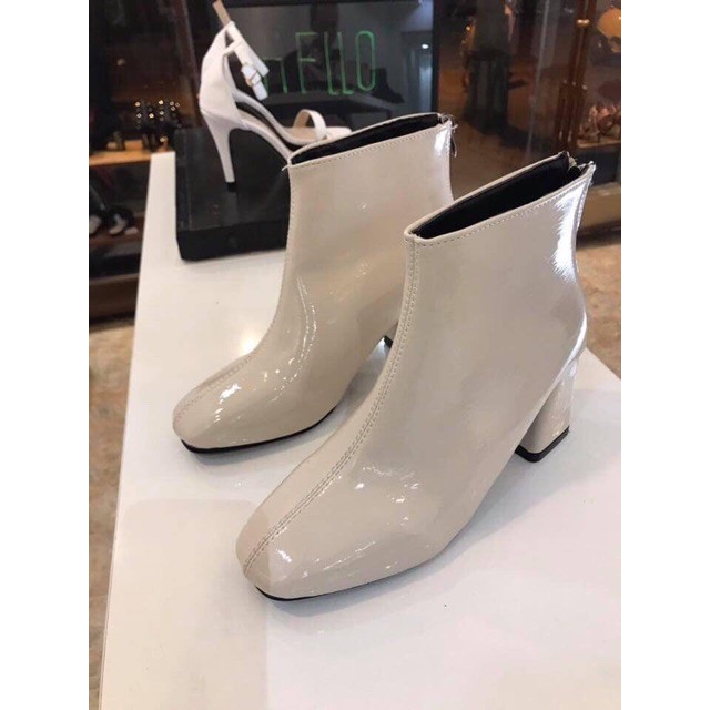 Bốt nữ da bóng quốc dân cổ lỡ khoá sau gót vuông hot đình đám | BigBuy360 - bigbuy360.vn