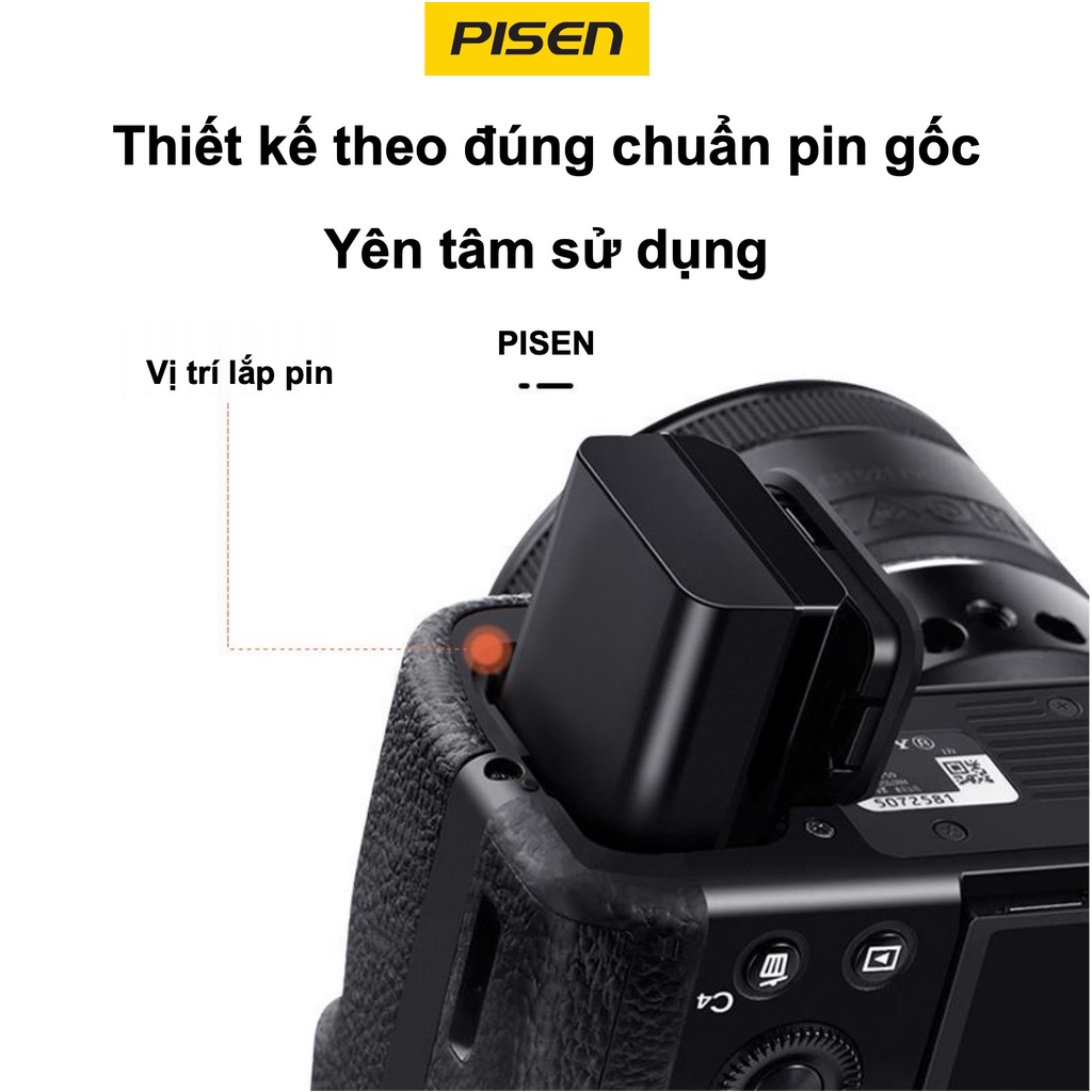 Pin Máy Ảnh Pisen Sony FW50