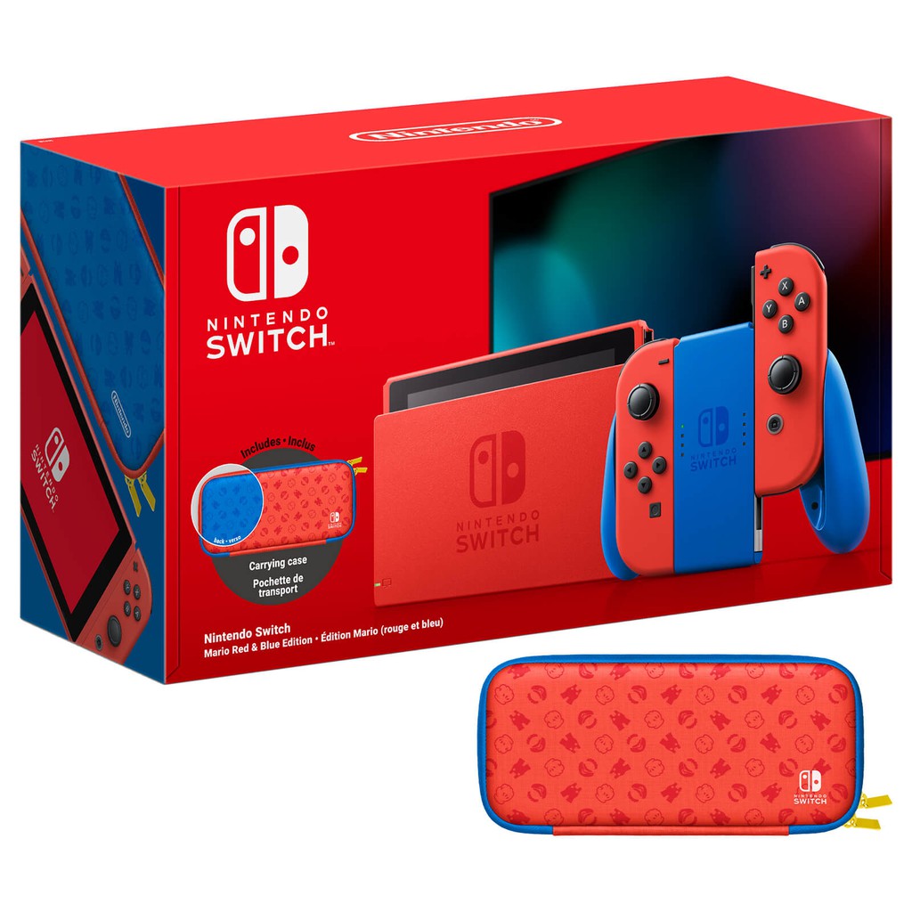 Máy Chơi Game Nintendo Switch Mario Red &amp; Blue Edition