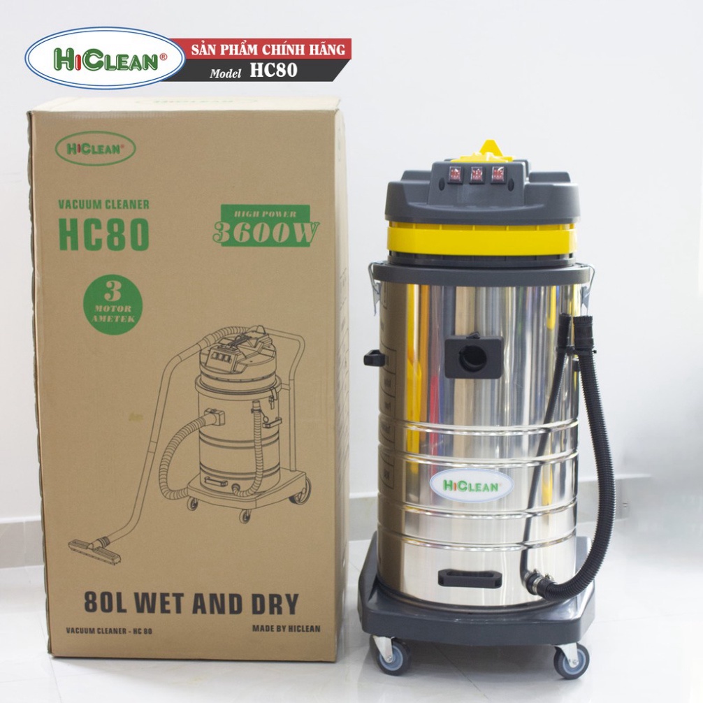 Máy hút bụi công nghiệp HiClean HC 80