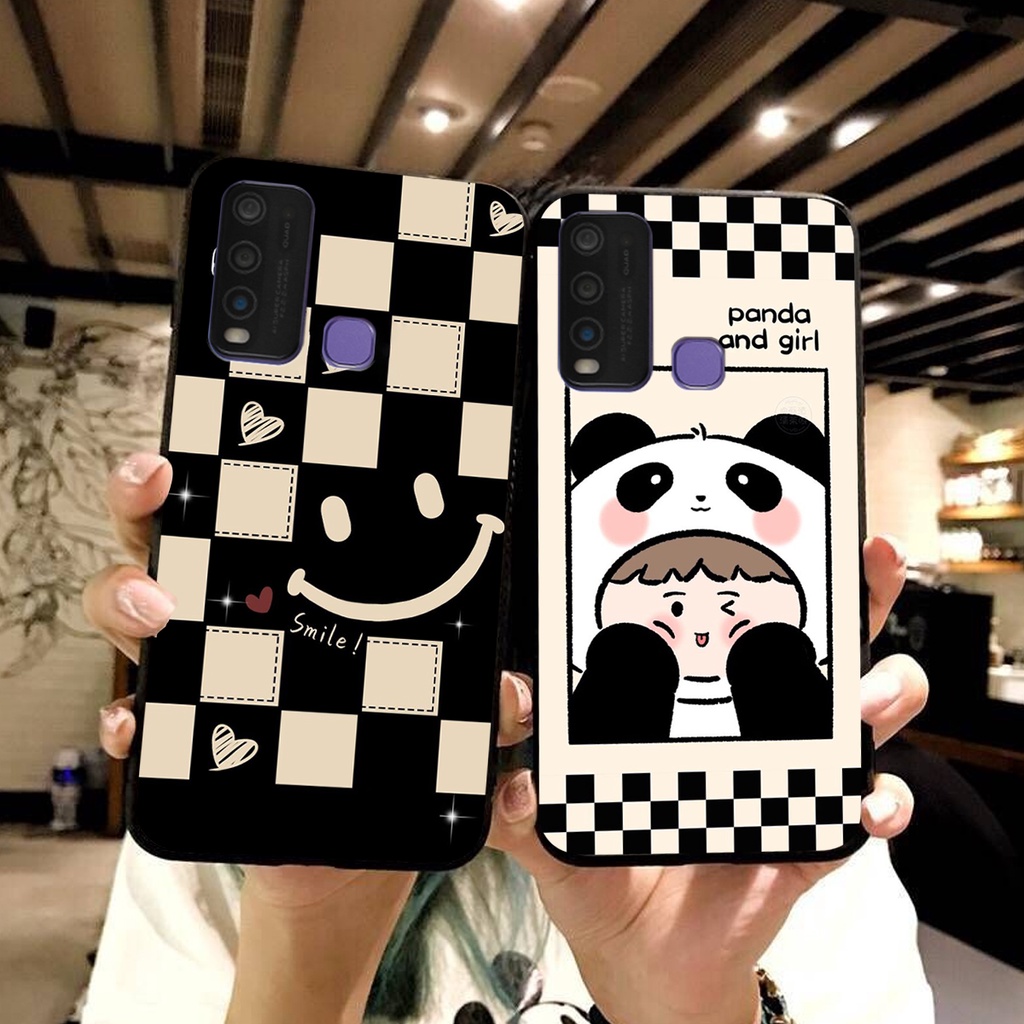 Ốp lưng Vivo Y30 / Y50 in hình cao cấp mẫu kẻ caro,mikenbe@r siêu hot