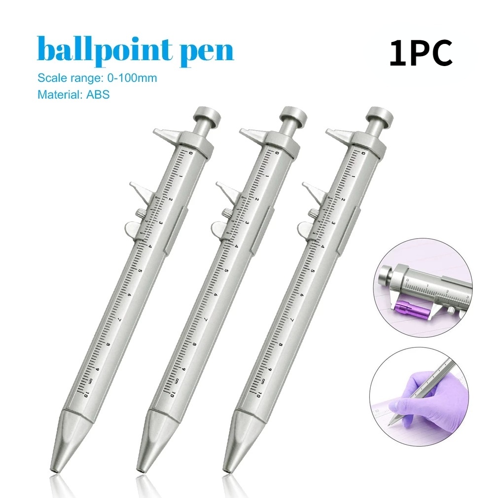 1 Bút Bi Kiêm Thước Cặp Đa Năng Ngòi 0.5mm