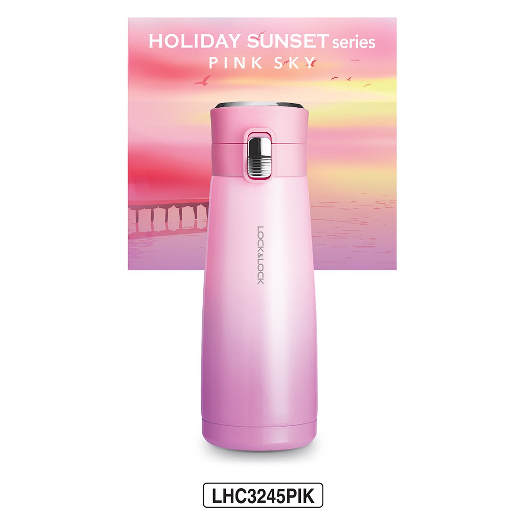 Bình giữ nhiệt Holiday Sunset I.d Tumbler 450ml Lock&amp;Lock LHC3245 - BH 6 tháng - Hàng Chính Hãng