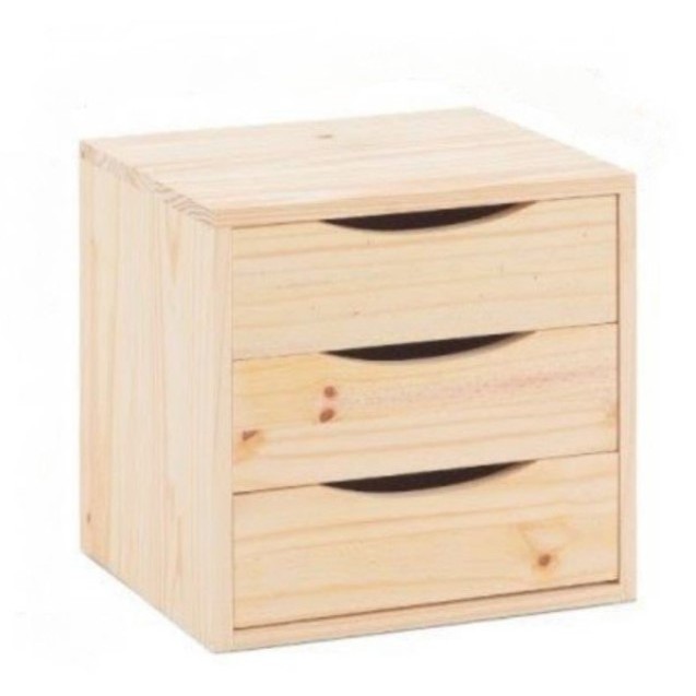 Tủ đầu giường 3 ngăn kéo/Tủ gỗ kê đầu giường / Cabinet in front of bed