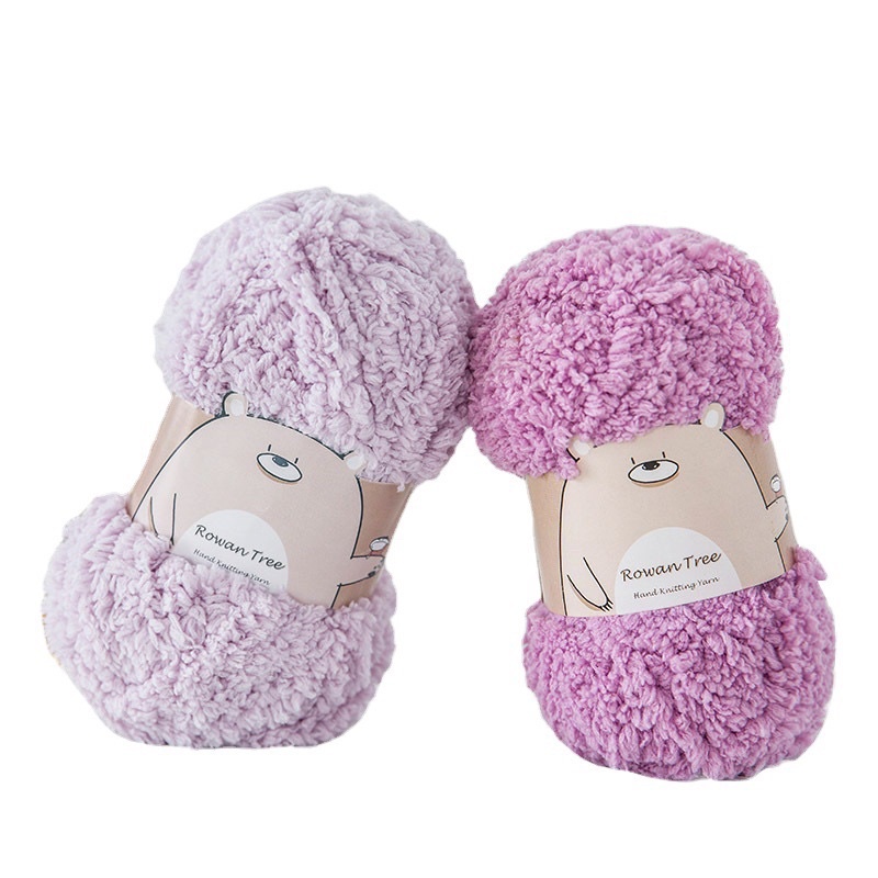 Len bông xù mác gấu -  Cuộn 50gr