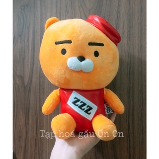 [Ryan Kakao friends] gấu bông rian chee zzz ball mặc áo da đỏ chính hãng