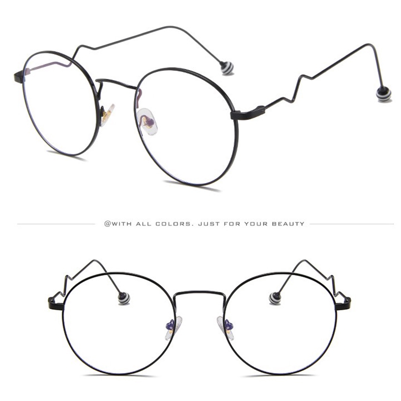 Mắt kính Nữ Nam Đơn giản Kính tròn Ánh sáng chống xanh Glasses New Fashion 1Pcs | BigBuy360 - bigbuy360.vn
