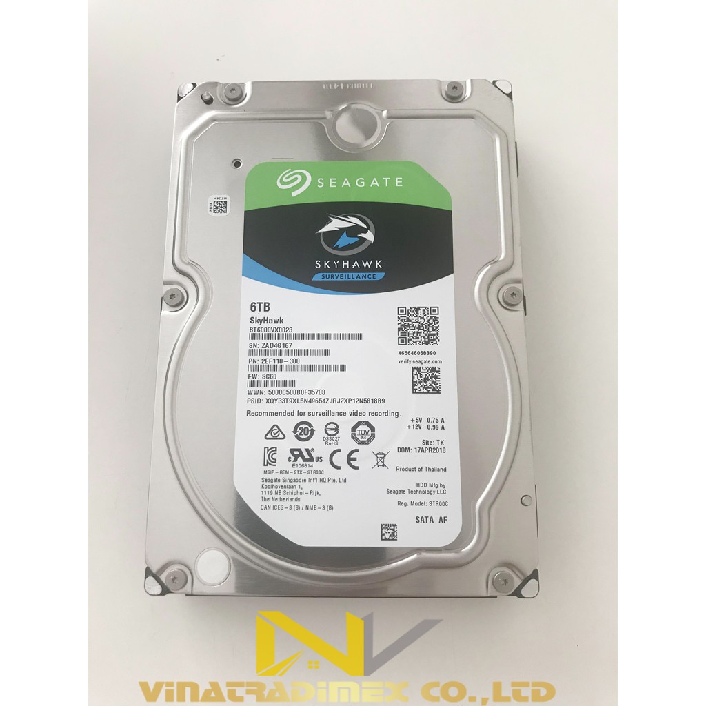 Ổ cứng gắn trong Seagate Skyhawk 4tb chính hãng | BigBuy360 - bigbuy360.vn