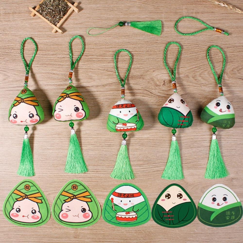 SET DIY TÚI THƠM HÌNH BÁNH Ú XANH MƯỚT NHIỀU BIỂU CẢM SINH ĐỘNG MAY MẮN