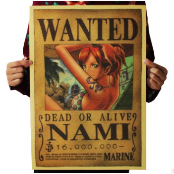Poster hình hoạt hình One Piece &amp; Zoro &amp; Sanji kích thước 51.5x36cm