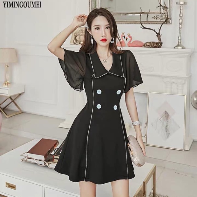 🍒Đầm xoè tay voan Bigsize 60-85 ký