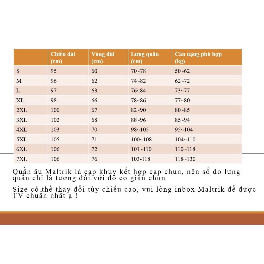 Quần âu cạp cao nam Maltrik Bigsize màu xám thiết kế cạp chun có size lớn cho người béo đến 120kg
