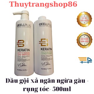 _Bộ Dầu Gội & Xả Beell Plus LÀM SẠCH Gàu Ngăn Rụng Tóc 500ML*2