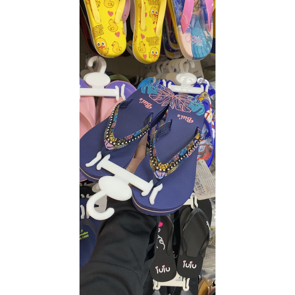 Dép nữ BlTIS ❤️FREESHIP❤️ Dép kẹp xỏ ngón quai vải đế xốp ép cao su 7cm SXW096600