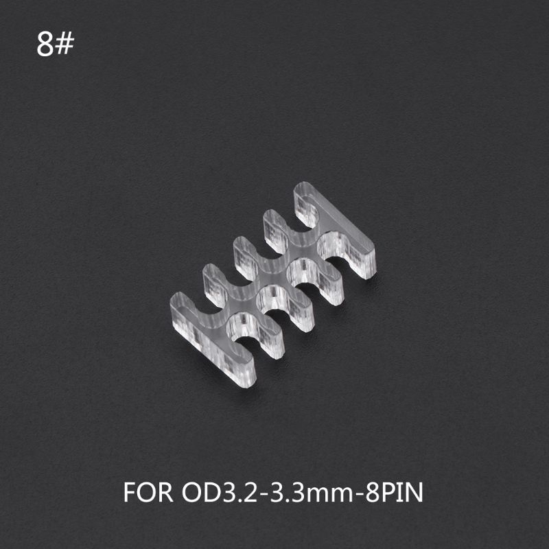 SUPB☀Transparent Acrylic Cable Comb Clear Dresser For 2 mm Cables 4/5/6/8/24 Pin PC