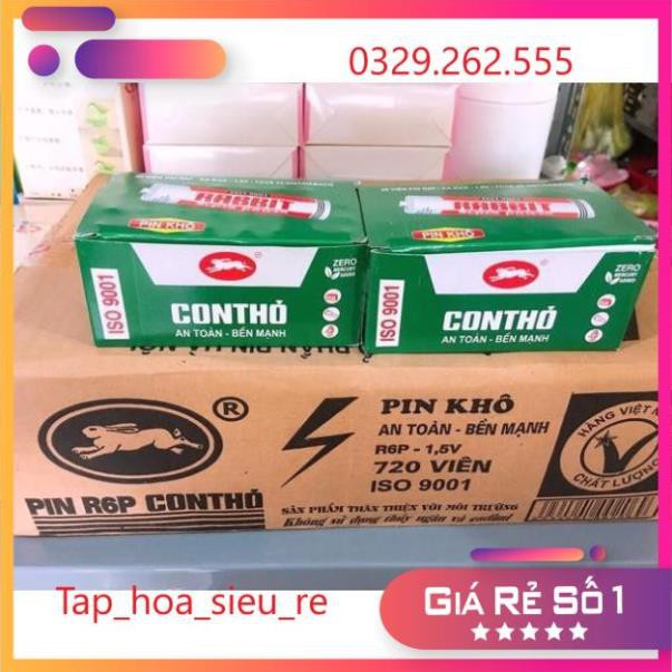 (Rẻ Vô địch) Sỉ hộp 40 quả pin Con Thỏ chính hãng AA và AAA