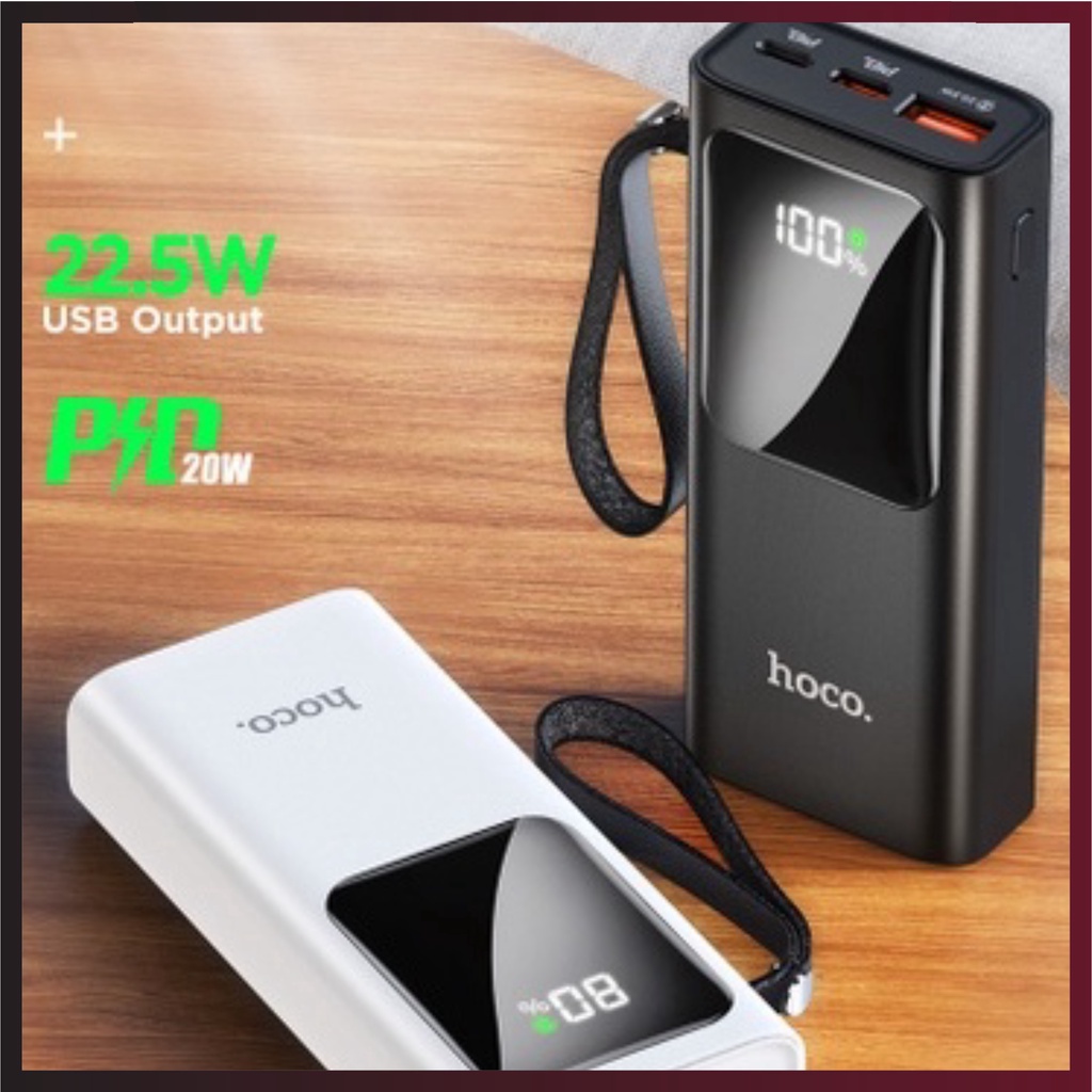 Pin dự phòng , sạc dự phòng Hoco J41 10.000mah hổ trợ sạc 2 thiết bị cùng lúc tiện dụng