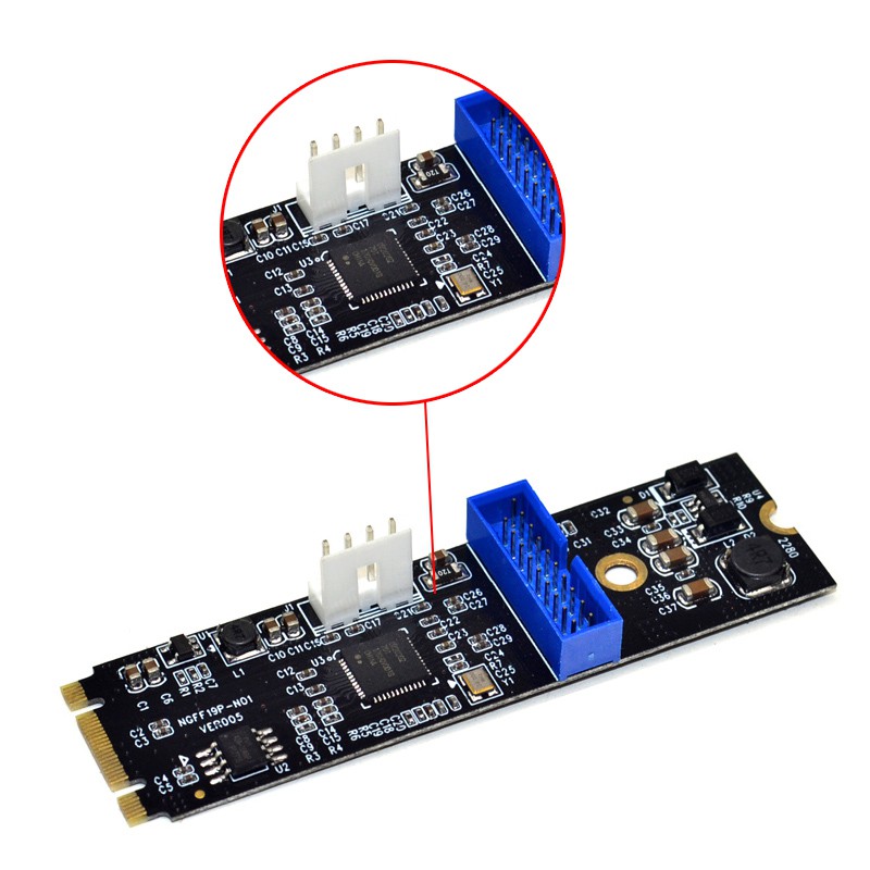 Card Chuyển Đổi M.2 Ngff Nvme Sang Usb 3.0 19pin Sang 2 Cổng Usb 3.0 Ide 4pin | BigBuy360 - bigbuy360.vn