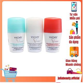 Lăn Khử Mùi Vichy / 𝘍𝘳𝘦𝘦𝘴𝘩𝘪𝘱 / Lăn Nách Giảm Viêm Cánh Cho Da Nhạy Cảm Kéo Dài 48h - 72h - Julia Beauty - Sp35