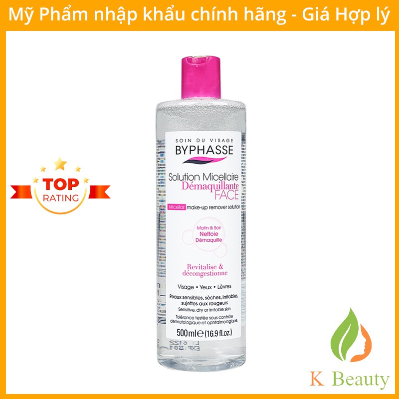 Nước Tẩy Trang Byphasse Solution Micerallaire 500ml- [Chính Hãng] Hàng Tây Ban Nha