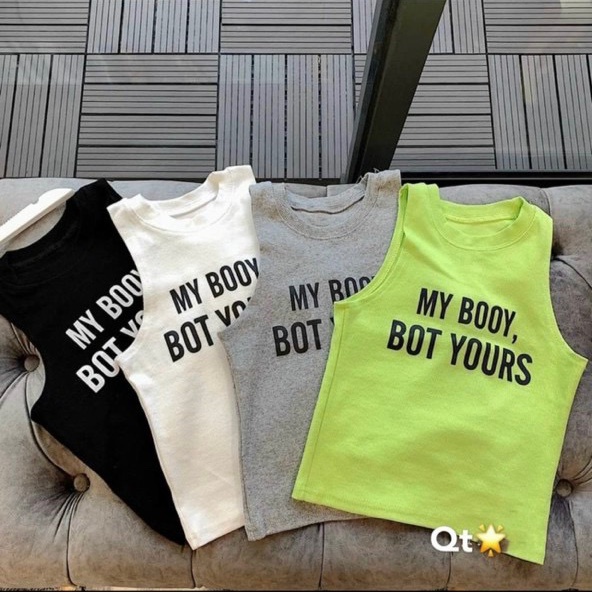 áo croptop thun bozip my body đẹp