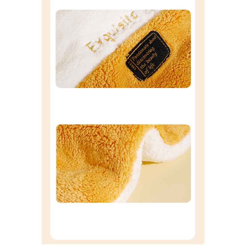 Khăn Lau Tay Vải Nhung San Hô Thấm Hút Tốt Tiện Dụng Cho Nhà Bếp / Phòng Tắm