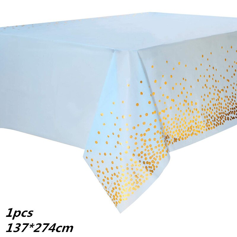 Bộ Dụng Cụ Bàn Ăn Và Cốc Giấy Dùng Một Lần 137*274cm Trang Trí Tiệc Sinh Nhật Cho Bé