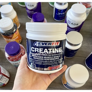 Bột bổ não, tăng cơ 4everfit creatine monohydrate 300g&500g, 60&100 servings, hsd 2025