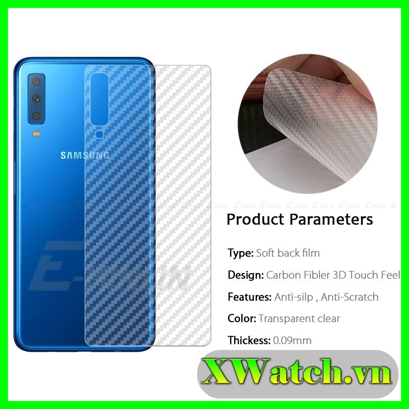 Dán Carbon Mặt Lưng Samsung Galaxy M20 A7 A8 A9 2018 A10 A20 A30 A50 A02s A12 A11 A21 A21S A51 M20 M02s